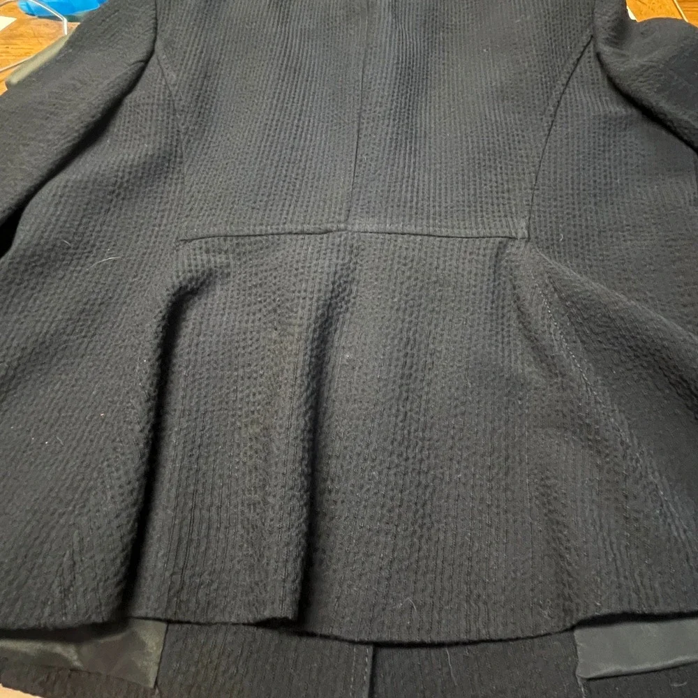Vintage Garfield & Marks Jacket 4P Navy Wool Blend Lined Made USA Career